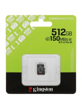 Карта памяти microSDXC 512GB Kingston SDCS3/512GBSP Canvas Select Plus w/o adapter