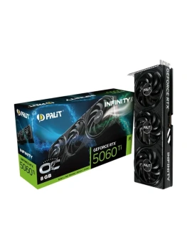 Palit Видеокарта GeForce RTX 5060 Ti Infinity 3 OC 8 ГБ (NE7506TS19P1-GB2062S)