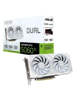 Видеокарта ASUS DUAL-RTX5060TI-O16G-WHITE