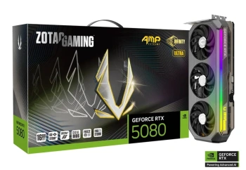 Видеокарта ZOTAC GeForce RTX 5080 AMP Extreme INFINITY ULTRA 16 ГБ (ZT-B50800BU-10P)
