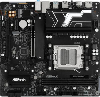 Материнская плата ASROCK B850M-X R2.0, AM5, AMD B850, 2xDDR5, 4xSATA, 2xM.2, 1xPCIe 5.0 x16, 1xPCIe 4.0 x4, 1xPCIe 3.0 x1, 1xDP, 1xHDMI, 1x2.5Gb LAN,