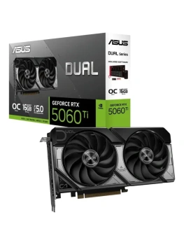 Видеокарта ASUS GeForce RTX 5060 Ti Dual OC Edition 16 ГБ (DUAL-RTX5060TI-O16G)