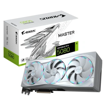 Видеокарта Gigabyte GeForce RTX 5080 AORUS MASTER ICE 16 ГБ (GV-N5080AORUSM ICE-16GD)