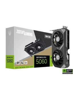 Видеокарта ZOTAC GAMING GeForce RTX 5060 TWIN EDGE 8Gb GDDR7 128 bit 2280/2527 MHz 3*DP/HDMI 2*FAN RTL (ZT-B50600E-10M)