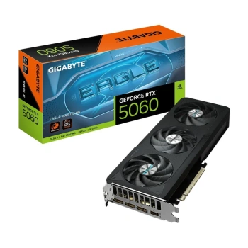 Видеокарта 8Gb <PCI-E> GDDR7 GIGABYTE GV-N5060EAGLEMAX OC-8GD Rev1.0 (RTL)HDMI+3xDP <GeForce RTX5060>