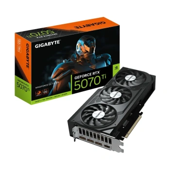 Видеокарта Gigabyte PCI-E 5.0 GV-N507TWF3OCV2-16GD NVIDIA GeForce RTX 5070TI 16144 Мб 256bit GDDR7 2497/28000 HDMIx1 DPx3 HDCP Ret