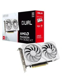 Видеокарта Asus DUAL-RX9060XT-16G-WHITE белый