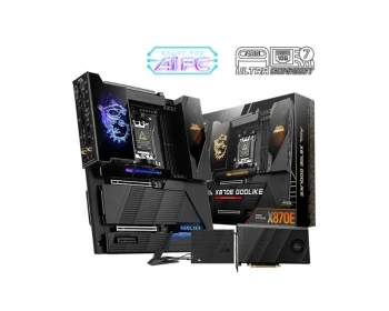 Материнская плата MSI MEG X870E GODLIKE X870, AM5, 4*DDR5, 2*PCIEx16, 1*PCIEx4, 7*M.2, 7*TypeC, 8*USB3.2Gen2, 4*USB3.2Gen1, 4*USB2.0, 4*SATA3.0, 10G,