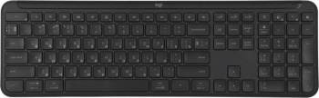 Клавиатура Logitech K950 черный USB беспроводная BT/Radio slim (920-012434)