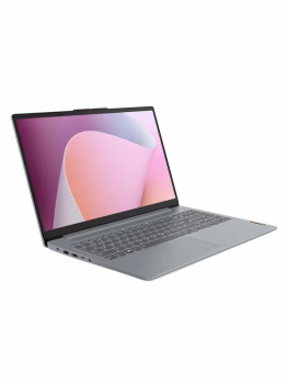 Ноутбук 15.6" IPS FHD LENOVO IdeaPad Slim 3 15AMN8 grey (AMD Ryzen 5 7520U/16Gb/512Gb SSD/VGA int/noOS) (82XQ00JPRK)