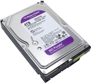 Жесткий диск Western Digital 4 Тб WD44PURZ Purple Pro Surveillance, Cache 128MB