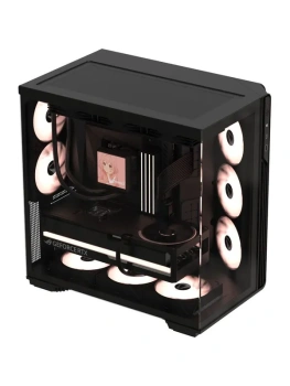 Корпус Formula V Line Crystal Z7 PA Black, ATX, TYPE-C*1, USB3.0*1, Front+Side Glass, SIDE 3x PERFORMANCE ARGB, REAR 2x PERFORMANCE ARGB