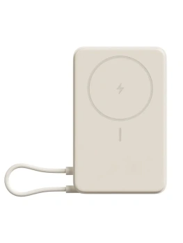 Портативный аккумулятор Xiaomi Magnetic Power Bank 10000 with Built-in Stand 10000 mah , бежевый, BHR08PBGL