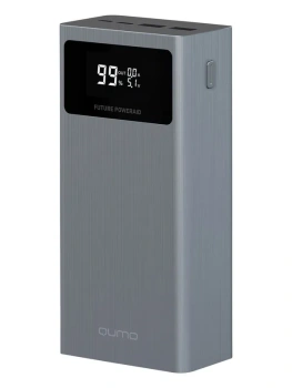 Портативный аккумулятор QUMO Future PowerAid 30000mAh, серый