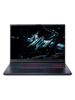 Ноутбук Acer игровой 18", Intel Core Ultra 7 255HX, RAM 16 ГБ, SSD, NVIDIA GeForce RTX 5060 для ноутбуков (8 Гб), Без системы, (NH.QVJER.006), черный,