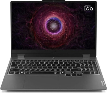 Ноутбук 15.6" IPS FHD LENOVO LOQ 15ARP9 grey (AMD Ryzen 5 7235HS/16Gb/512Gb SSD/4050 6Gb/noOS) (83JC00LBRK)