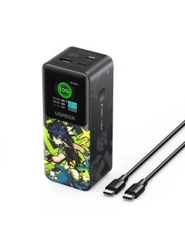 Портативный аккумулятор Ugreen Genshin Impact 20000 mah , черный, быстрая зарядка блока питания, 35524GI