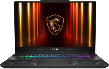 Ноутбук MSI Cyborg A17 AI B2HWEKG-047XRU Ryzen 7 260 16Gb SSD512Gb NVIDIA GeForce RTX5050 8Gb 17.3" IPS FHD (1920x1080) FreeDOS black WiFi BT Cam (9S7