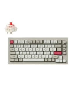 Клавиатура Keychron V1 Max Gateron Jupiter Red беспроводная механическая игровая, русская раскладка, Retro