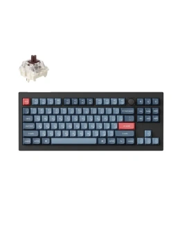 Клавиатура Keychron V3 Max Gateron Jupiter Brown беспроводная механическая игровая, русская раскладка, Carbon Black