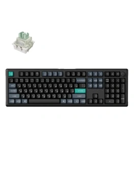 Клавиатура Keychron V6 HE Ultra-Fast Lime magnetic Беспроводная магнитно-механическая игровая, русская раскладка, черная, темно-серая, зеленая