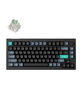 Клавиатура Keychron V1 HE Ultra-Fast Lime magnetic Беспроводная магнитно-механическая игровая, русская раскладка, черная, темно-серая, зеленая