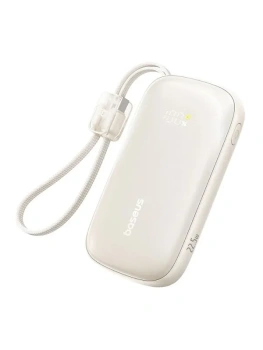 Портативный аккумулятор Baseus EnerFill FC21 Qpow 3 Ultra Digital Display with Detachable Cable 20000 mAh , natural titanium, E0027M01
