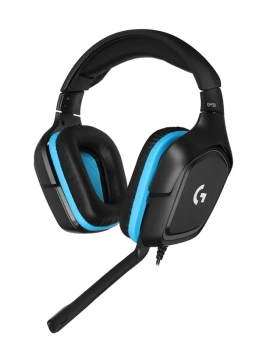 Наушники с микрофоном Logitech G431 3.5 мм Игровые проводные наушники, , черные