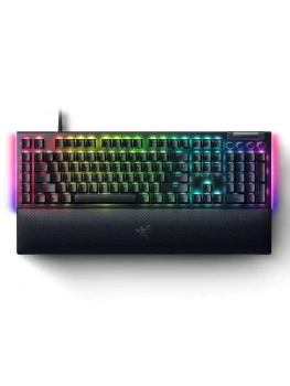 Клавиатура Razer BlackWidow V4 (Tactile Green Switch) GL Tactile Green проводная механическая игровая, английская раскладка, черная