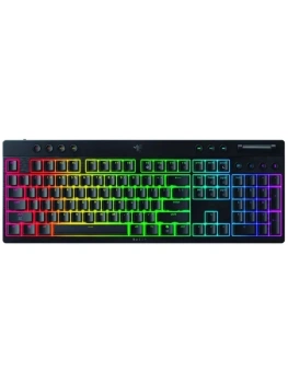 Клавиатура Razer BlackWidow V4 Low-Profile Hyperspeed Yellow Switch Razer Yellow проводная механическая игровая, английская раскладка, черная