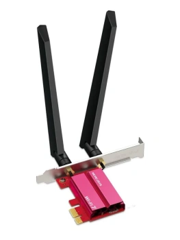 Адаптер беспроводной связи Mercusys BE9300 MA47BE Wi-Fi-адаптер, PCI-E, красный
