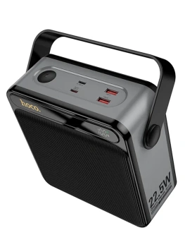 Портативный аккумулятор HOCO Power Bank J161 22.5W+PD20W Power 80000mAh , с фонариком, черный