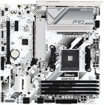 Материнская плата Asrock B550M Pro RS Soc-AM4 AMD B550 4xDDR4 mATX AC`97 8ch(7.1) 2.5Gg RAID+HDMI+DP