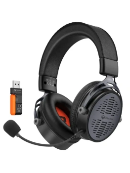 Наушники с микрофоном MeeTion BTH013 USB Type-C Игровые беспроводные наушники, , черные
