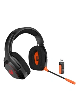 Наушники с микрофоном MeeTion BTH012 USB Type-C Игровые беспроводные наушники, , черные