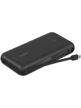 Портативный аккумулятор Belkin BoostСharge Power Bank 20000 mah , черный, со встроенным кабелем, BPB024hqBK