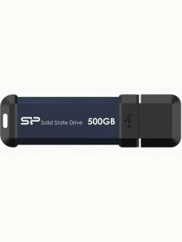 Внешний твердотельный накопитель (SSD) Silicon Power MS60 500 ГБ -диск, USB 3.2, SP500GBUF3S60V1B, синий