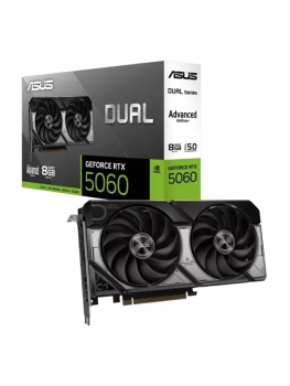 Видеокарта ASUS GeForce RTX 5060 A ОС 8 ГБ (DUAL-RTX5060-O8G-A)