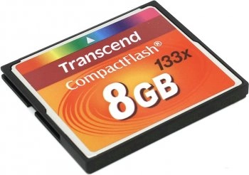 Карта памяти Transcend <TS8GCF133> CompactFlash Card 8Gb 133x